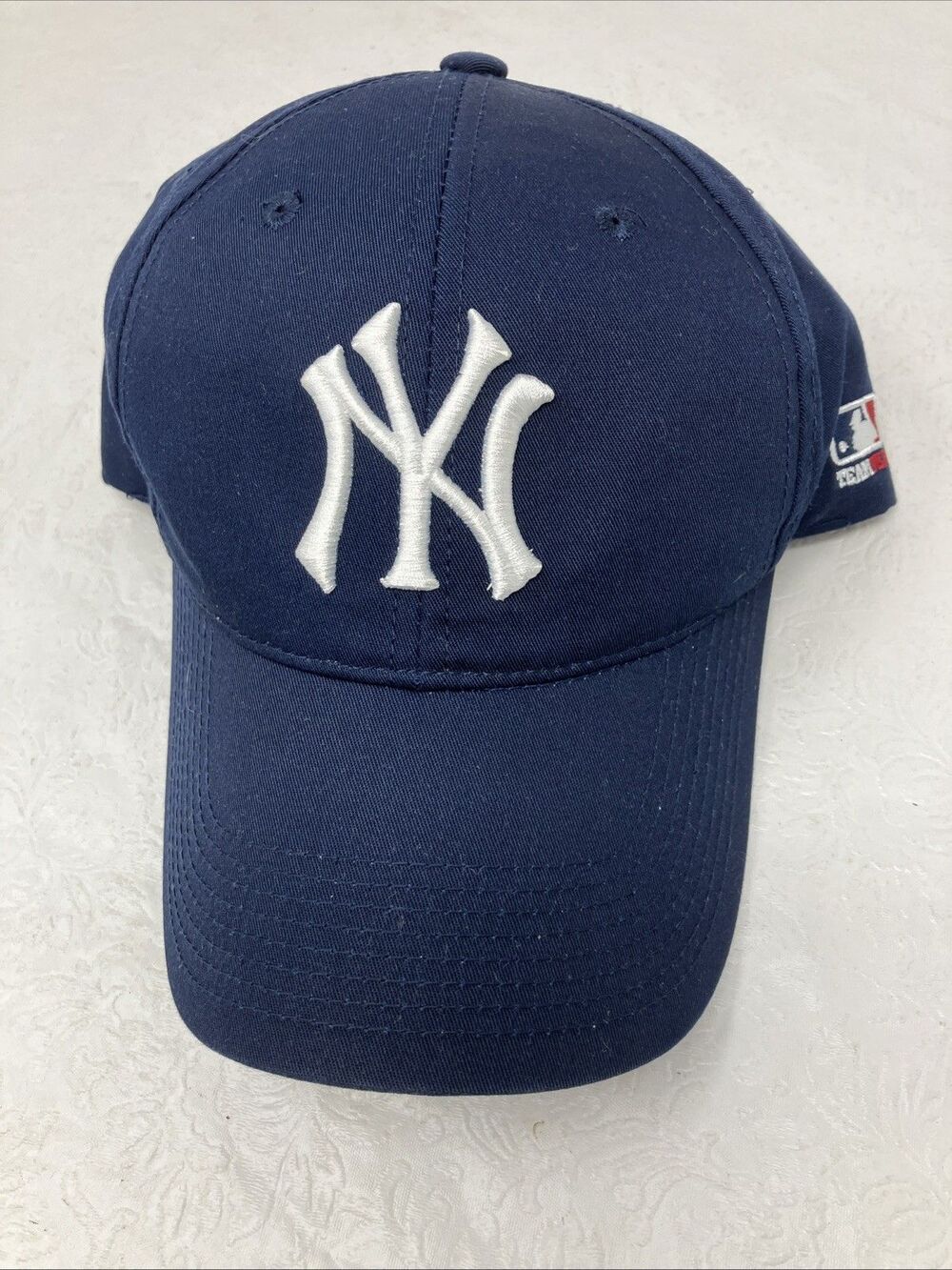 New York Yankees Hat Cap Official MLB Licensed Strapback Hat Navy Blue White